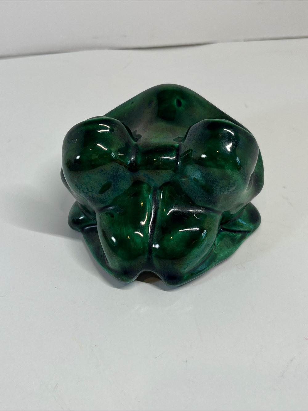 Vintage Arnels 1970s Frog Figurine Ceramic Whimsical Cottagecore Farmhouse Decor - Picture 4 of 9